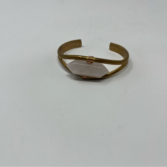 STATEMENT ROSE QUARTZ BRACELET - Picture 9 of 11